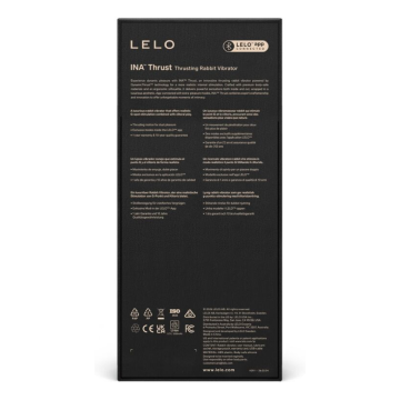 LELO - INA THRUST RABBIT VIBRATEUR À POUSSÉE NOIR