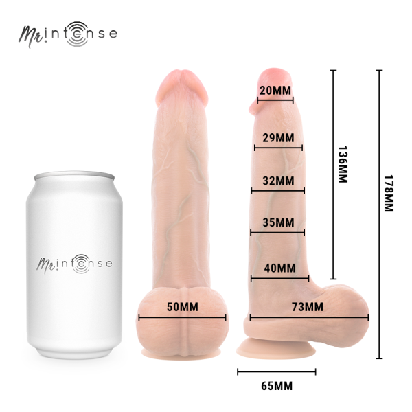 MR INTENSE - BRUCE S DILDO SILICONA 17.8 CM -Ø- 4 CM