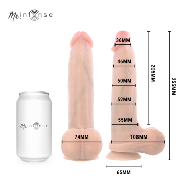 MR INTENSE - BRUCE XL DILDO SILICONA 25.5 CM -Ø- 5.5 CM