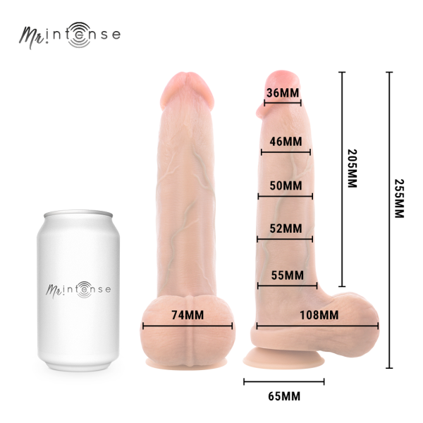 MR INTENSE - BRUCE XL DILDO SILICONA 25.5 CM -Ø- 5.5 CM
