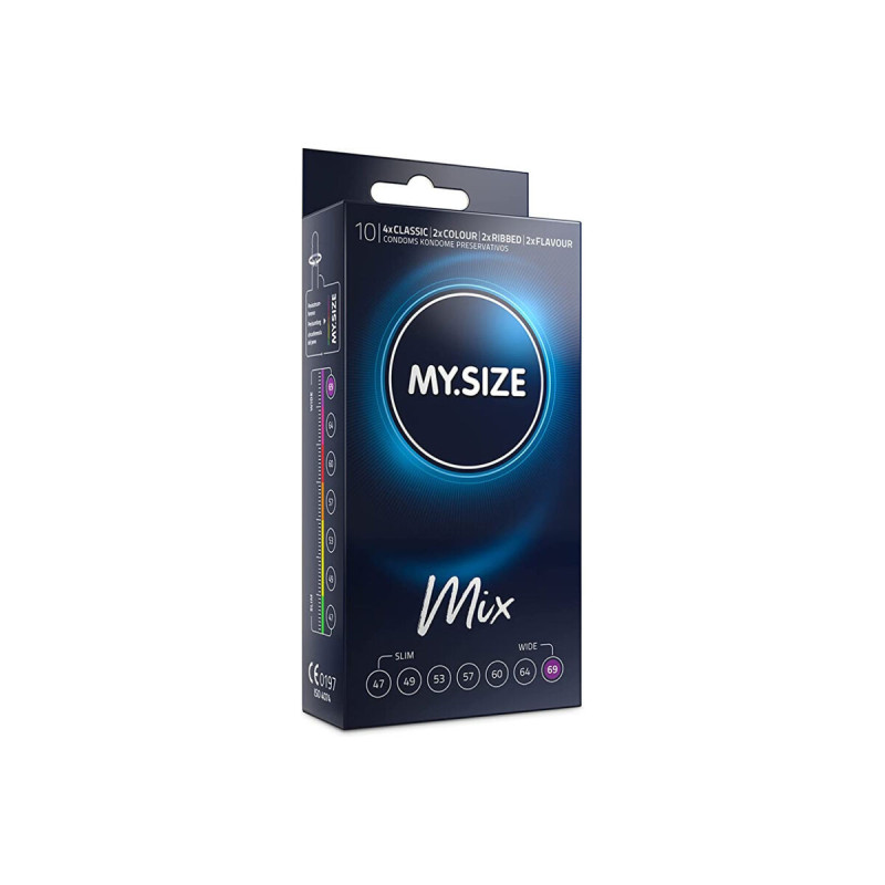 MY SIZE - MIX PRESERVATIVI 69 MM 10 UNIT - MY SIZE MIX - Taglia XL (g…