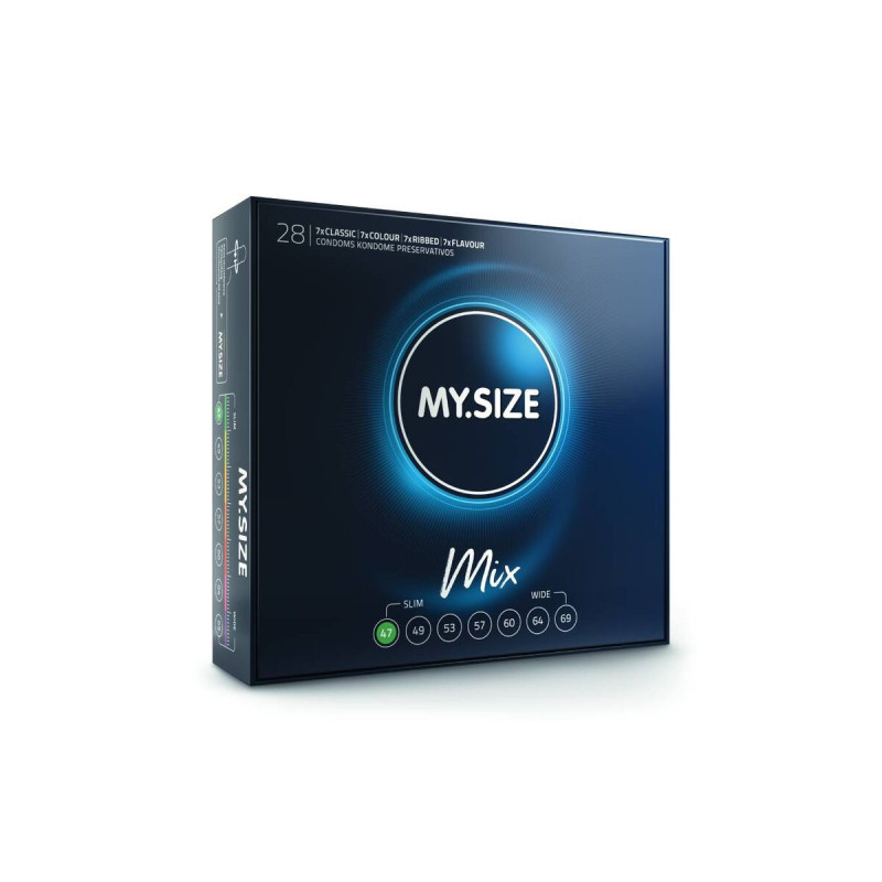 MY SIZE - MIX CONDOMS 47 MM 28 UNITS - MY SIZE MIX - Size XS (Small)