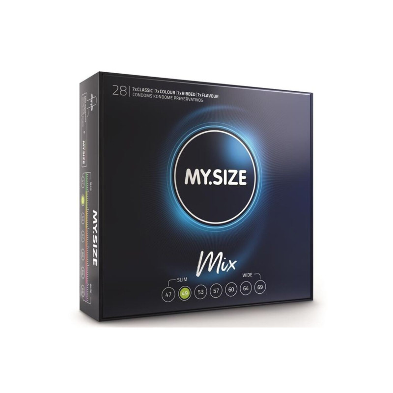 MY SIZE - MIX PRESERVATIVI 49 MM 28 UNIT - MY SIZE MIX - Taglia XS (p…