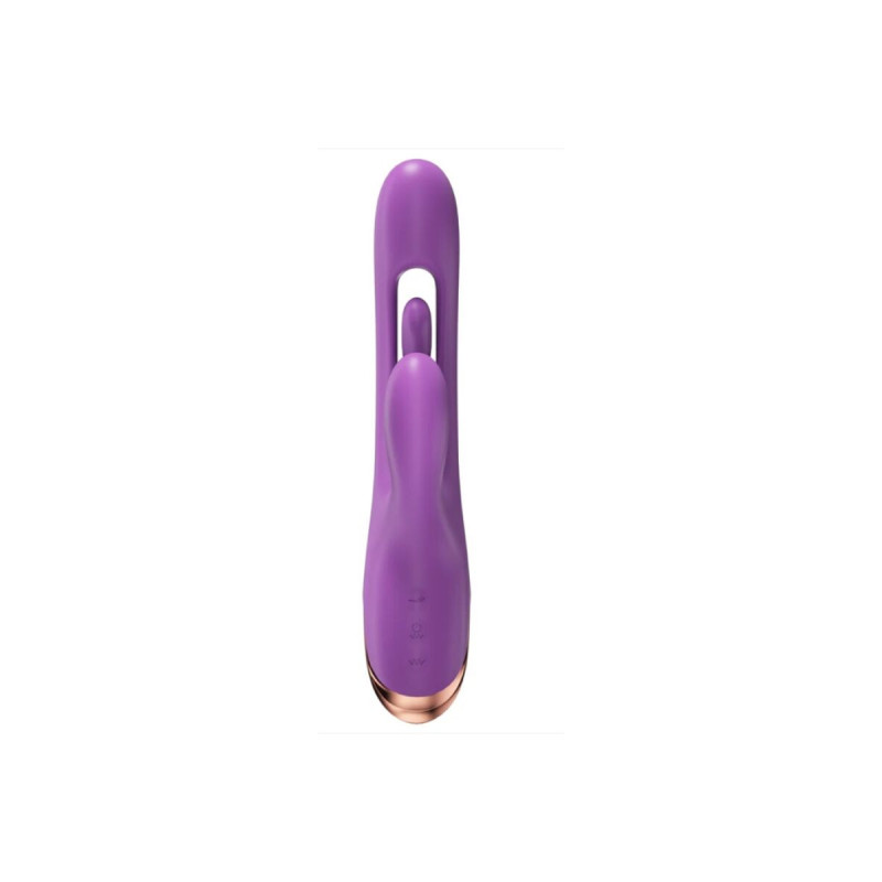 She.e.o - Vibrador Rabbit Punto G Con Movimiento Digital Morado |
