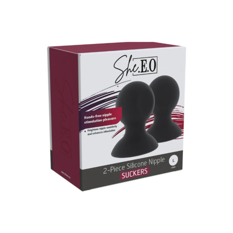 SHE.E.O - COPPETTE A VENTOSA PER CAPEZZOLI IN SILICONE L - /product_m…