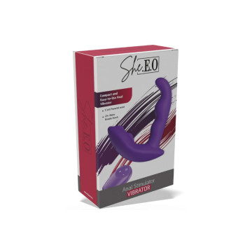 She.e.o - Estimulador Anal Vibrador Rotativo Con Control Remoto