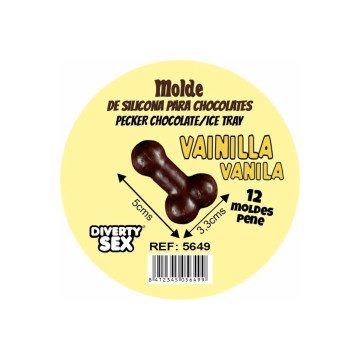 DIABLO PICANTE - STAMPO PER CIOCCOLATO CON 12 PENI IN SILICONE DA APP…