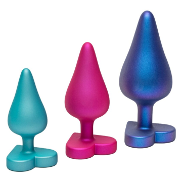 ROMP - LUSTER KIT DE ENTRENAMIENTO ANAL S/M/L CON BASE EN FORMA DE CORAZÓN