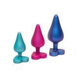 Romp - Luster Anal Trainingsset S/M/L Mit Herzförmiger Basis |