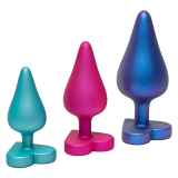 ROMP - LUSTER KIT DE ENTRENAMIENTO ANAL S/M/L CON BASE EN FORMA DE CORAZÓN