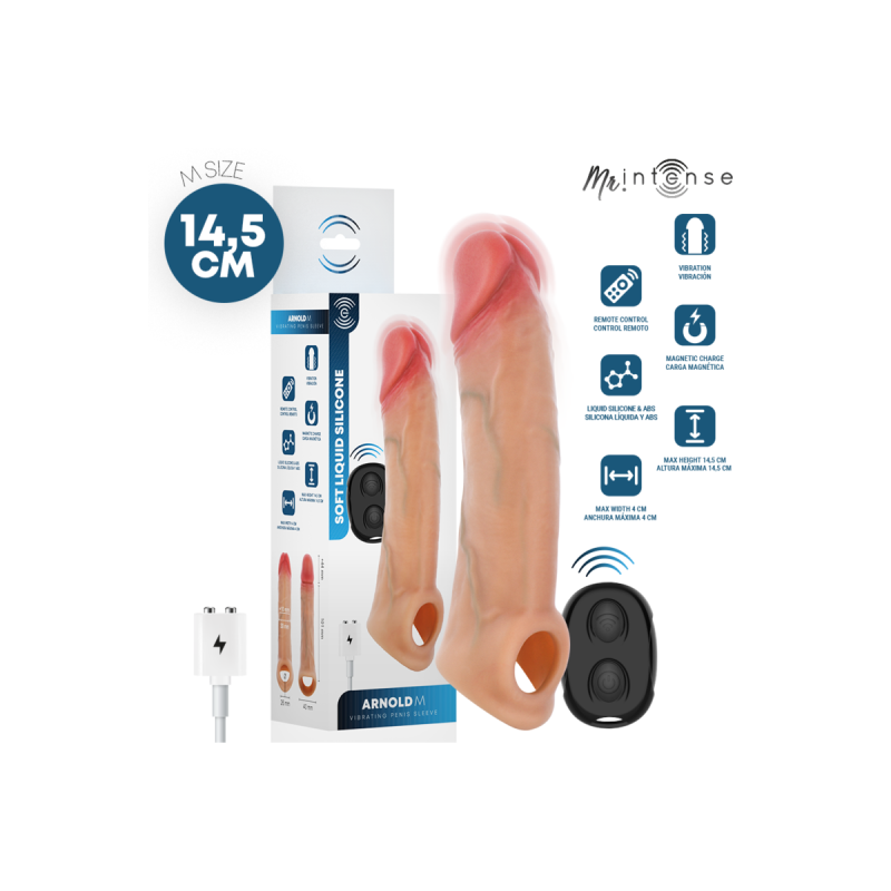 Mr Intense - Arnold M Vibrador Funda Pene Silicona Control Remoto