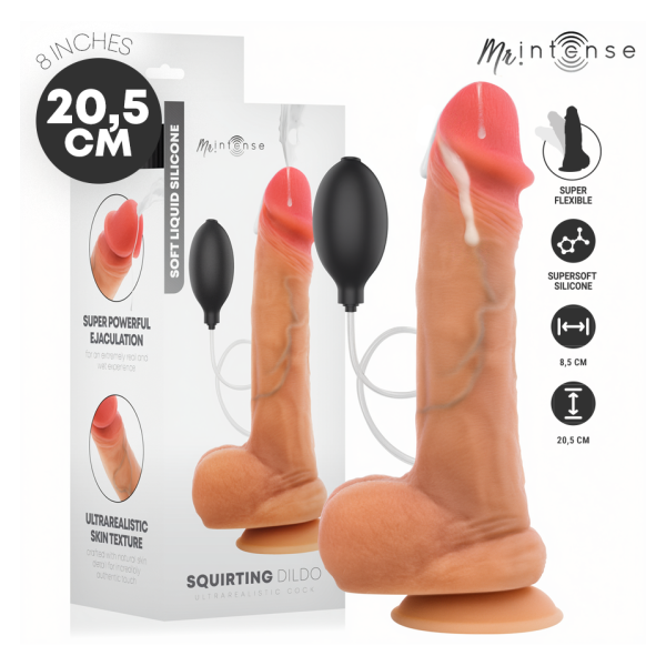 MR INTENSE - DANNY DILDO EYACULADOR SILICONA 20.5 CM -Ø- 4 CM