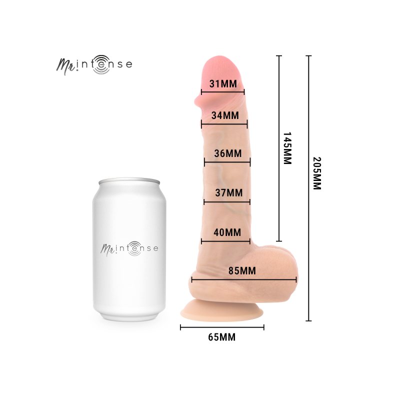 Mr Intense - Danny Dildo Eiaculante In Silicone 20,5 Cm - Ø - 4 Cm