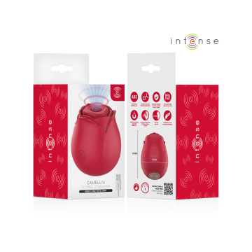 Intense - Camellia Rosa Succionador De Clítoris Por Ondas Burdeos |