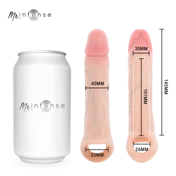MR INTENSE - ARNOLD M VIBRADOR FUNDA PENE SILICONA CONTROL REMOTO 14.5 CM -Ø- 4 CM