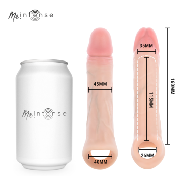 MR INTENSE - ARNOLD L VIBRADOR FUNDA PENE SILICONA CONTROL REMOTO 16 CM -Ø- 4.5 CM