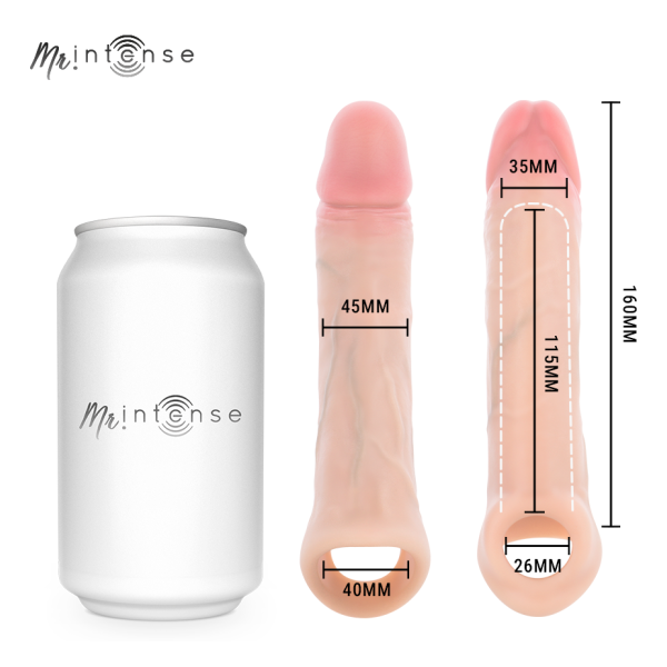 MR INTENSE - ARNOLD L VIBRADOR FUNDA PENE SILICONA CONTROL REMOTO 16 CM -Ø- 4.5 CM