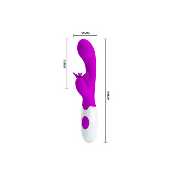Pretty Love - Butterfly Kiss Vibrador Rabbit 30 Funciones Morado |