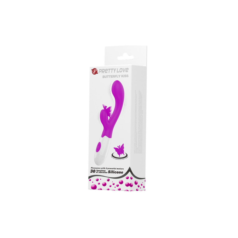 Pretty Love - Butterfly Kiss Vibrador Rabbit 30 Funciones Morado |