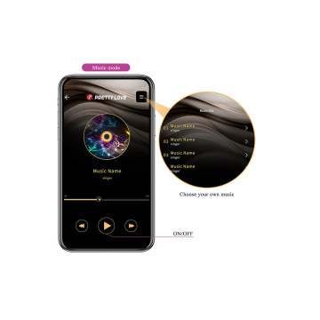 Pretty Love - Klay Vibrador Huevo Con Empuje App Control Morado |