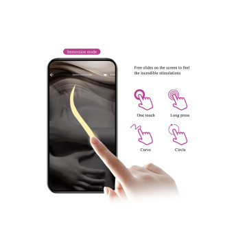 Pretty Love - Klay Vibrador Huevo Con Empuje App Control Morado |