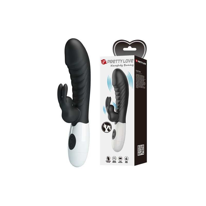 Pretty Love - Naughty Bunny Vibrador Rabbit 30 Funciones Negro |