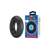 Crazy Bull - Bertram Anillo Para Pene Super Soft Silicona Negro |