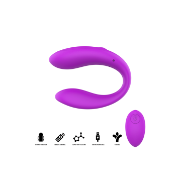 Intense - Nora Estimulador De Pinza Con Vibración Morado | Vybes.it
