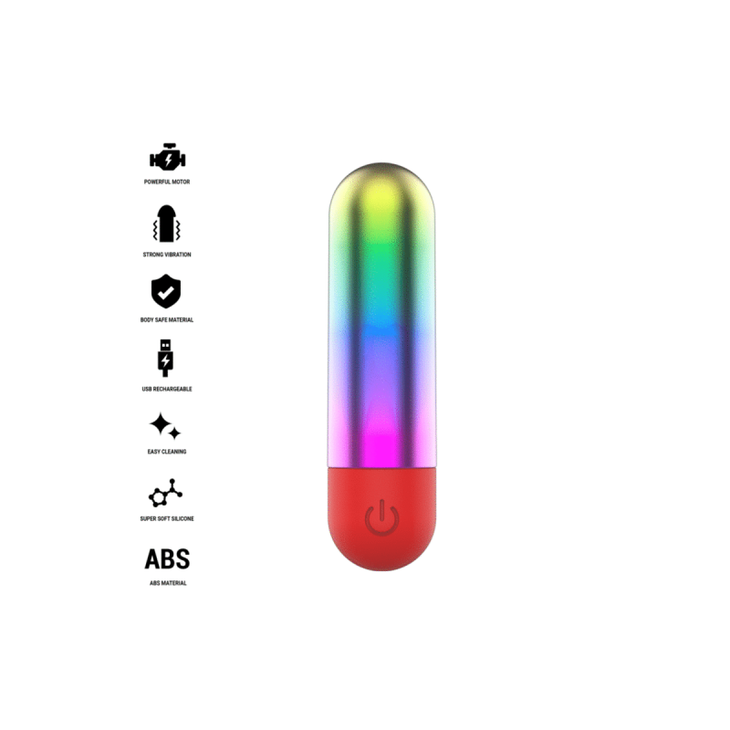 INTENSE - DEBBIE PROIETTILE VIBRANTE PER CLITORIDE RAINBOW - INTENSE…