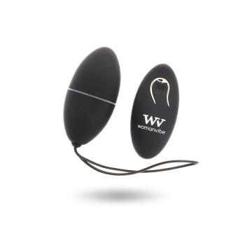 Womanvibe - Alsan Huevo Control Remoto Negro Silicona Negro |