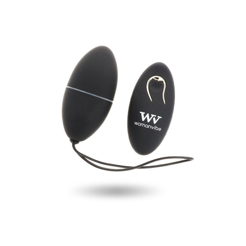 Womanvibe - Alsan Huevo Control Remoto Negro Silicona Negro |