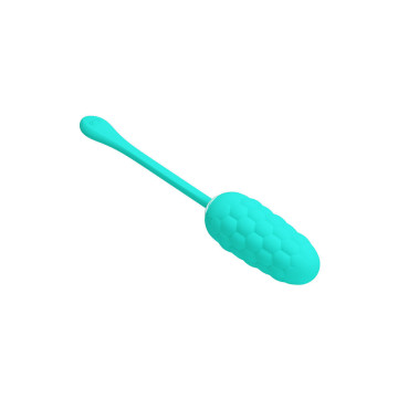 Pretty Love - Huevo Vibrador Con Textura Marina Recargable Verde