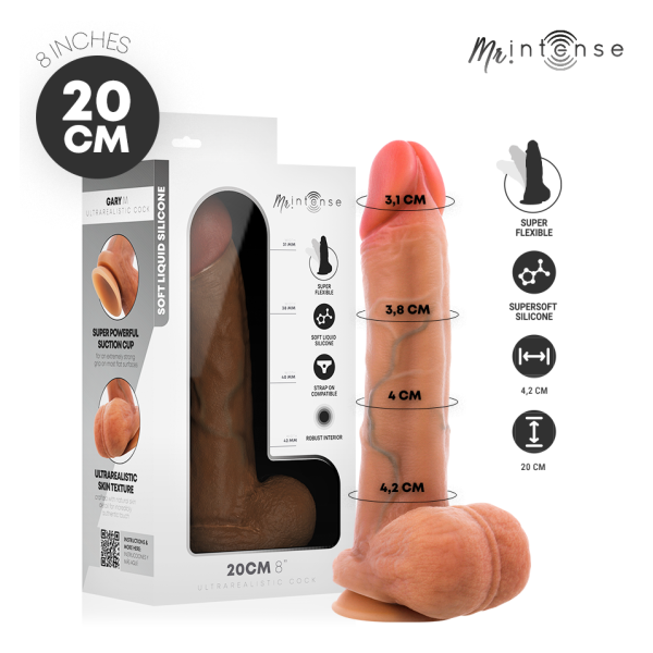 MR INTENSE - GARY M DILDO SILICONA 20 CM -Ø- 4.2 CM