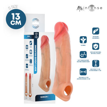 MR INTENSE - SIMON S FUNDA DE PENE SILICONA 13 CM -Ø- 4 CM