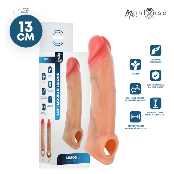 MR INTENSE - SIMON S FUNDA DE PENE SILICONA 13 CM -Ø- 4 CM