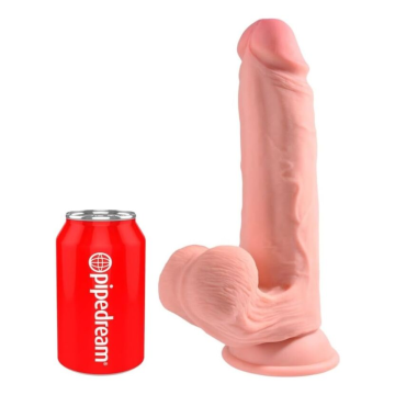 KING COCK PLUS - TRIPLE DENSITY REALISTIC DILDO WITH SWINGING TESTICLES 30 CM FLESH