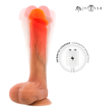 MR INTENSE - BRADLEY DILDO VIBRADOR SILICONA CON EFECTO CALOR Y CONTROL REMOTO 21 CM -Ø- 4.2 CM