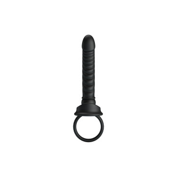 Pretty Love - Merritt Vibrador Anal Con Anillo Y Vibración Negro |