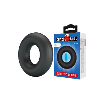 Crazy Bull - Urban Anillo Para Pene Silicona Super Soft Negro |