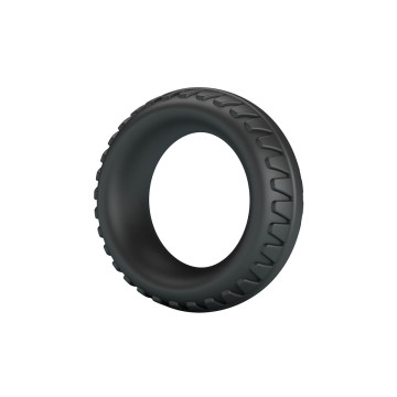 Crazy Bull - Merritt Anillo Para Pene Texturizado Silicona Negro |