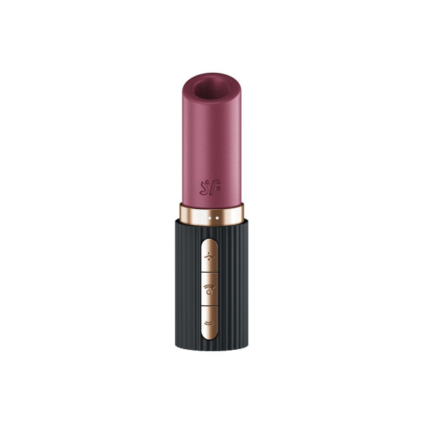 SATISFYER - DEEP KISS ESTIMULADOR CLÍTORIS POR ONDAS GRANATE / NEGRO