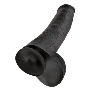 KING COCK - DILDO REALISTA CON TESTÍCULOS 38 CM COLOR NEGRO