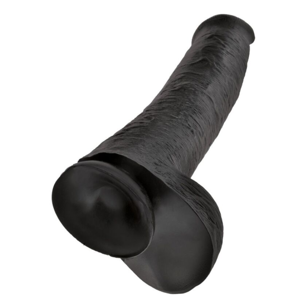 KING COCK - DILDO REALISTA CON TESTÍCULOS 38 CM COLOR NEGRO