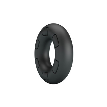Crazy Bull - Bertram Anillo Para Pene Super Soft Silicona Negro |