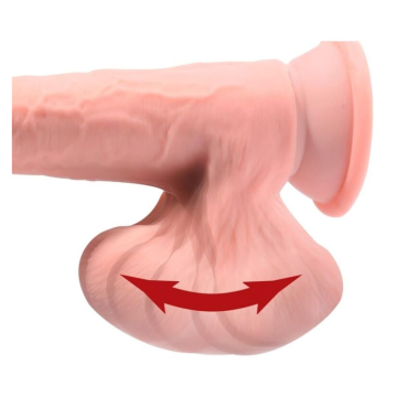 KING COCK PLUS - REALISTISCHER DILDO MIT DREIFACHDICHTE UND SCHWINGENDEN HODEN, 30 CM, FLEISCH