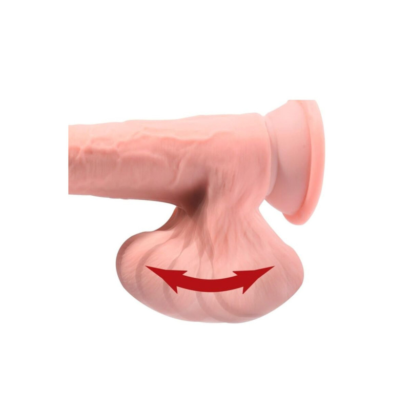 King Cock Plus - Godemichet Réaliste Triple Densité Avec Testicules