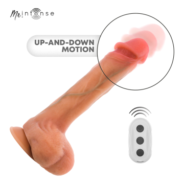 MR INTENSE - BRADLEY DILDO VIBRADOR SILICONA CON EFECTO CALOR Y CONTROL REMOTO 21 CM -Ø- 4.2 CM
