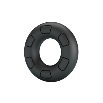 Crazy Bull - Bertram Anillo Para Pene Super Soft Silicona Negro |