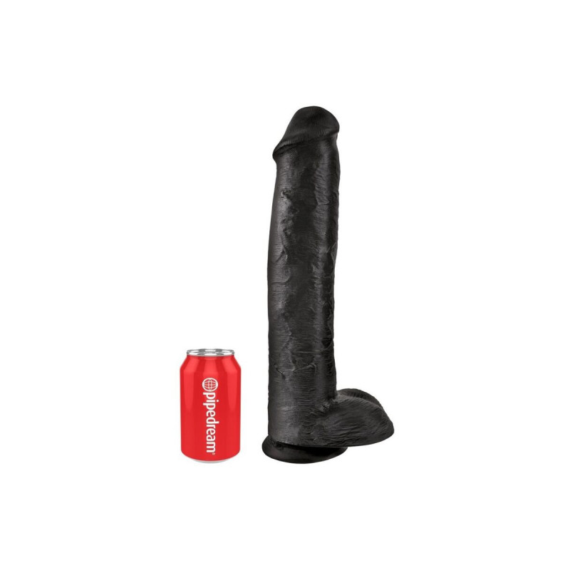 King Cock - Dildo Realista Con Testículos 38 Cm Color Negro |