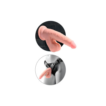 King Cock Plus - Dildo Realista Triple Densidad Con Testículos